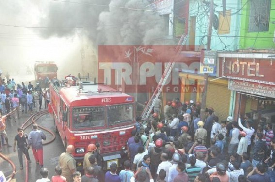 Massive fire rocks Agartala city on Sunday